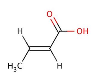 Crotonic acid (CAS 107-93-7) - chemical structure image