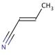 Crotononitrile, mixture of cis and trans 的分子结构, CAS编号: 4786-20-3 Crotononitrile, mixture of cis and trans (CAS 4786-20-3) - chemical structure image