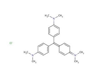 Crystal Violet (CAS 548-62-9) - chemical structure image