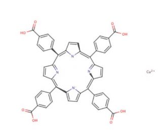 Cu(II) meso-Tetra(4-carboxyphenyl)porphine (CAS 41699-93-8) - chemical structure image