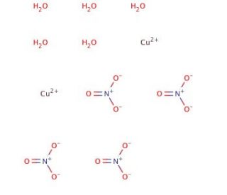 Cupric nitrate hemi(pentahydrate) (CAS 19004-19-4) - chemical structure image