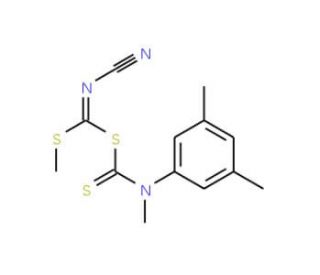[Cyanamide(methylthio)methyl] methyl 3,5-dimethylphenylcarbamodithioate - chemical structure image