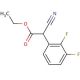 Cyano-(2,3-difluoro-phenyl)-acetic acid ethyl ester - chemical structure image
