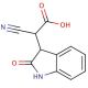 Cyano-(2-oxo-2,3-dihydro-1H-indol-3-yl)-acetic acid - chemical structure image
