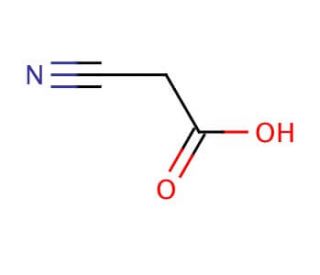 Cyanoacetic acid (CAS 372-09-8) - chemical structure image