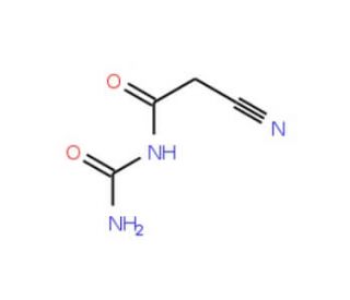 Cyanoacetylurea (CAS 1448-98-2) - chemical structure image