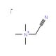 (Cyanomethyl)trimethylammonium iodide (CAS 82272-28-4) - chemical structure image