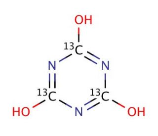 Cyanuric Acid-13C3 (CAS 201996-37-4) - chemical structure image