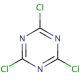 Cyanuric chloride 的分子结构, CAS编号: 108-77-0 Cyanuric chloride (CAS 108-77-0) - chemical structure image