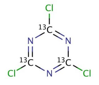 Cyanuric chloride-13C3 (CAS 286013-07-8) - chemical structure image