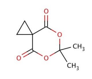 cyclic Isopropylidene 1,1-cyclopropanedicarboxylate (CAS 5617-70-9) - chemical structure image
