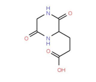 Cyclo(-Gly-Glu) (CAS 16364-35-5) - chemical structure image
