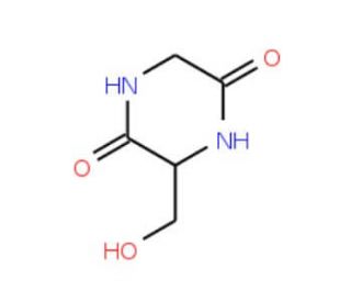 Cyclo(-Gly-Ser) (CAS 52661-98-0) - chemical structure image