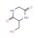 Cyclo(-Gly-Ser) (CAS 52661-98-0) - chemical structure image