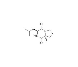 Cyclo(-Leu-Pro) (CAS 2873-36-1) - chemical structure image