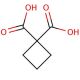 Cyclobutane-1,1-dicarboxylic acid (CAS 5445-51-2) - chemical structure image