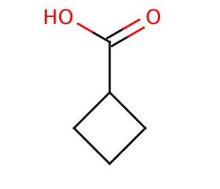 Cyclobutanecarboxylic acid (CAS 3721-95-7) - chemical structure image