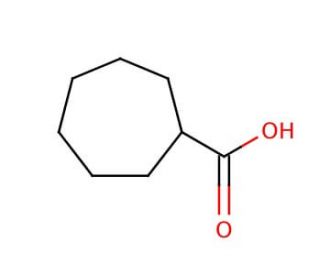 Cycloheptanecarboxylic acid (CAS 1460-16-8) - chemical structure image