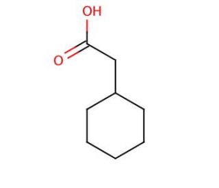 Cyclohexaneacetic acid (CAS 5292-21-7) - chemical structure image