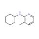Cyclohexyl-(3-methyl-pyridin-2-yl)-amine - chemical structure image