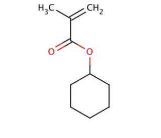 Cyclohexyl methacrylate (CAS 101-43-9) - chemical structure image