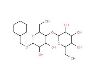 Cyclohexylmethyl-4-O-(a-D-glucopyranosyl)-b-D-glucopyranoside (CAS 260804-64-6) - chemical structure image