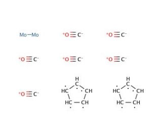 Cyclopentadienylmolybdenum(II) tricarbonyl, dimer (CAS 12091-64-4) - chemical structure image