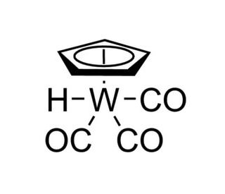 Cyclopentadienyltungsten(II) tricarbonyl hydride (CAS 12128-26-6) - chemical structure image
