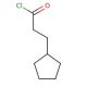 Cyclopentanepropionyl chloride (CAS 104-97-2) - chemical structure image