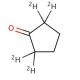 Cyclopentanone-2,2,5,5-d4 (CAS 3997-89-5) - chemical structure image