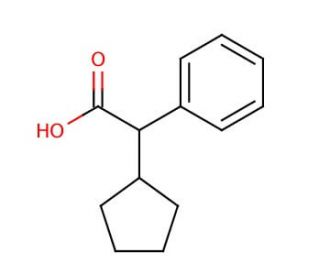 Cyclopentylphenylacetic acid (CAS 3900-93-4) - chemical structure image