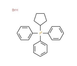 Cyclopentyltriphenylphosphonium bromide (CAS 7333-52-0) - chemical structure image