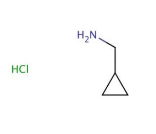 Cyclopropanemethylamine hydrochloride (CAS 7252-53-1) - chemical structure image