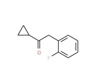 Cyclopropyl 2-fluorobenzyl ketone (CAS 150322-73-9) - chemical structure image