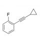 Cyclopropyl 2-Fluorophenylacetylene (CAS 1391053-47-6) - chemical structure image