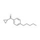 Cyclopropyl(4-pentylphenyl)methanone - chemical structure image