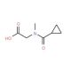 [(Cyclopropylcarbonyl)(methyl)amino]acetic acid - chemical structure image