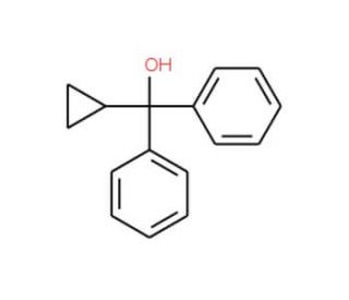 Cyclopropyldiphenylmethanol (CAS 5785-66-0) - chemical structure image