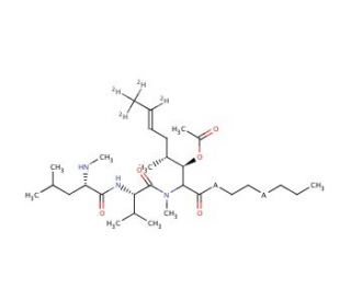 Cyclosporin A-d4 Acetate (Major) - chemical structure image
