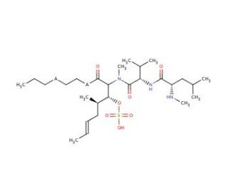 Cyclosporin A Sulfate (CAS 121673-00-5) - chemical structure image