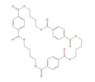 Cyclotris(1,4-butylene terephthalate) (CAS 63440-94-8) - chemical structure image