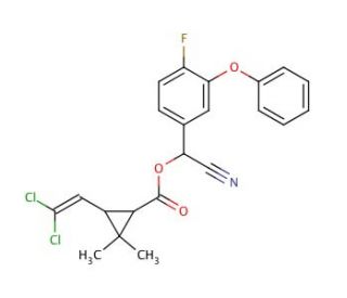 Cyfluthrin (CAS 68359-37-5) - chemical structure image