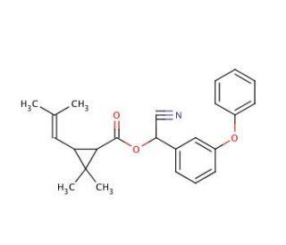 Cyphenothrin (CAS 39515-40-7) - chemical structure image