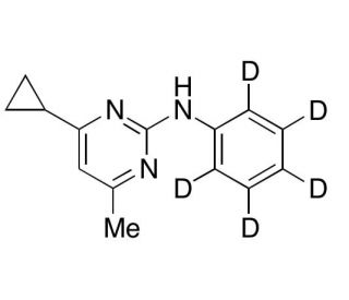 Cyprodinil-d5 (CAS 121552-61-2) - chemical structure image