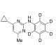 Cyprodinil-d5 (CAS 121552-61-2) - chemical structure image