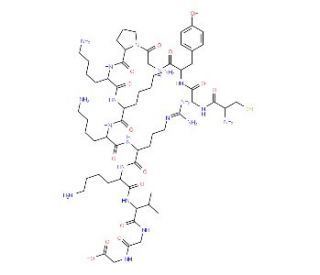 Cys-Gly-Tyr-Gly-Pro-Lys-Lys-Lys-Arg-Lys-Val-Gly-Gly (CAS 104914-40-1) - chemical structure image