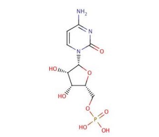 Cytidine 5′-monophosphate (CAS 63-37-6) - chemical structure image