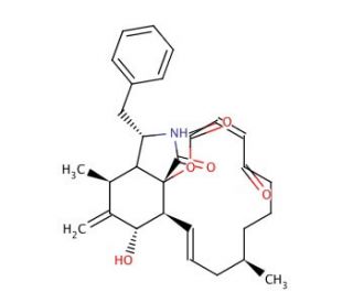 Cytochalasin A (CAS 14110-64-6) - chemical structure image