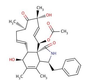 Cytochalasin C (CAS 22144-76-9) - chemical structure image