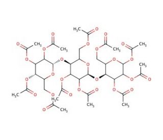D-(+)-Cellotetraose Tetradecaacetate (CAS 83058-25-7) - chemical structure image